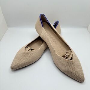 NEW Rothy’s The Point Ballet Flats in Ecru Women’s Sz 5.5